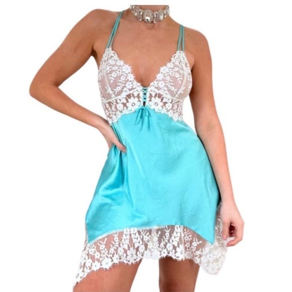 Victoria's Secret Other - Vintage Victoria’s Secret silky satin slip y2k chemise negligee nightgown SM